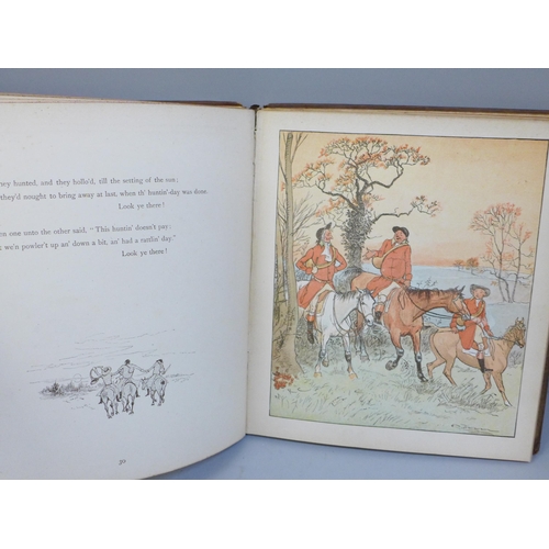 654 - Two hard bound volumes of R. Caldecott's coloured picture books, published by George Routledge and S... 