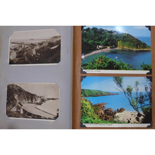 664 - A collection of postcards, all 20th Century onwards including two albums and other loose cards and s... 