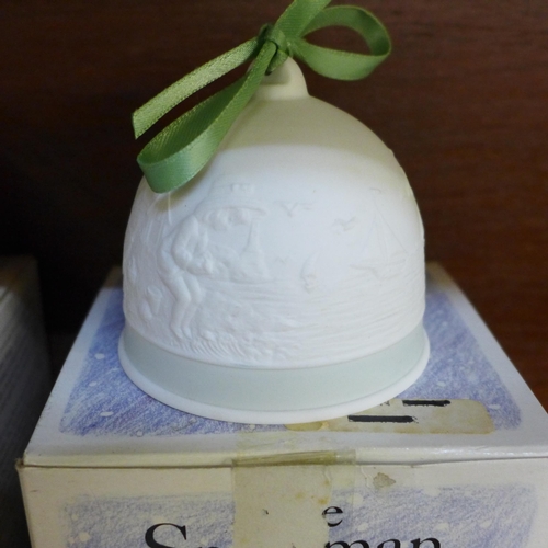 669 - Fourteen Lladro anniversary bells, most in original boxes, 1990 onwards