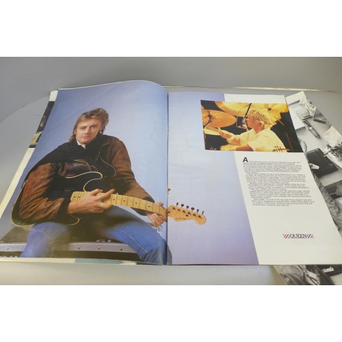 678 - A Queen Tour 82 official programme and a James Hunt News of The World black and white press photogra... 