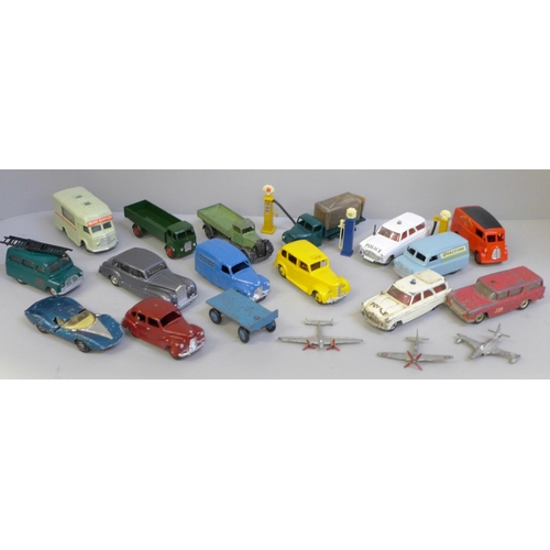 689 - A collection of Dinky and Corgi Toys die-cast model vehicles, some modern, some playworn