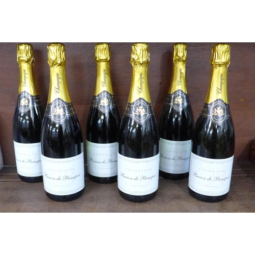 700 - Six bottles of Baron de Beupre champagne **PLEASE NOTE THIS LOT IS NOT ELIGIBLE FOR IN-HOUSE POSTING... 