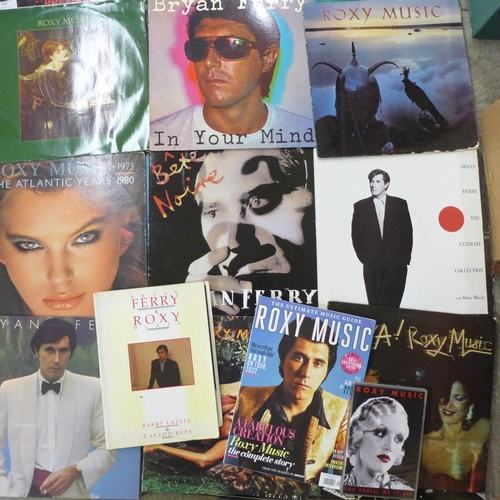 703 - A collection of nineteen Roxy Music and Bryan Ferry LP records and 12