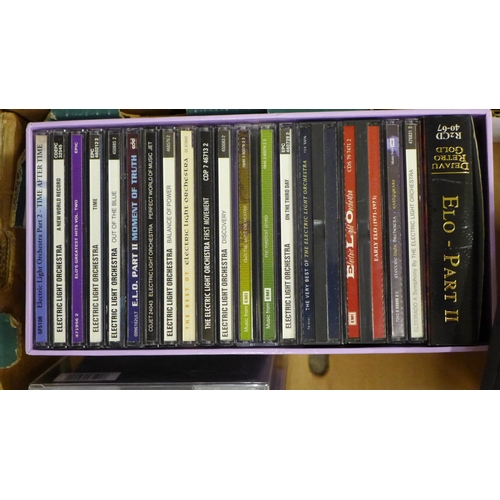 705 - ELO CDs, mixed LP records including Bryan Ferry, Dire Straits, UB40, Moody Blues, Queen, plus Queen ... 