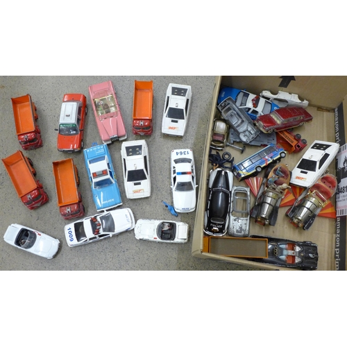 707 - A collection of die-cast vehicles including Dinky and Corgi, Chitty Chitty Bang Bang, James Bond 007... 