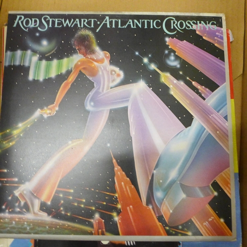 710 - Rod Stewart, Spandau Ballet, Queen, UB40 and other LP records, books and a Rod Stewart CD