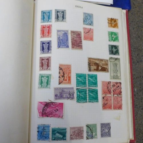 714 - Stamps; a box of stamps, covers, etc., loose and in albums