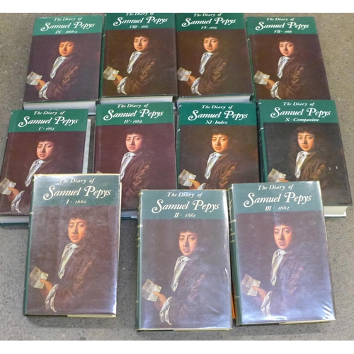 723 - The Diary of Samuel Pepys, no. 1-11, published 1970s/80s by G Bell & Sons Ltd