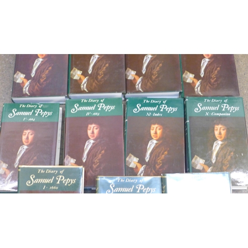 723 - The Diary of Samuel Pepys, no. 1-11, published 1970s/80s by G Bell & Sons Ltd