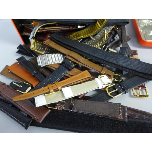 732 - A collection of new watch straps