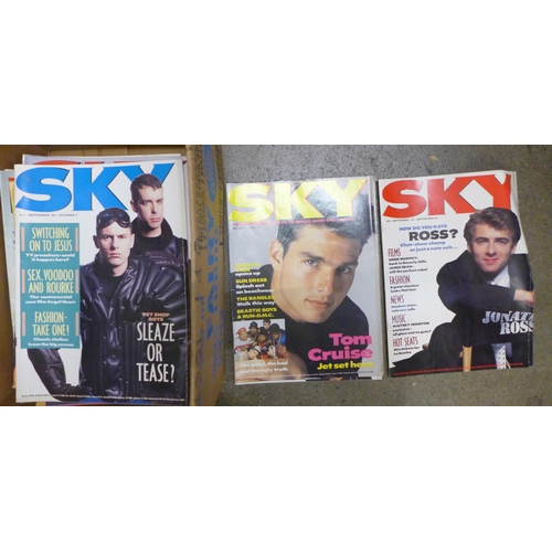 740 - A collection of Sky and Film Review magazines, 1980s onwards