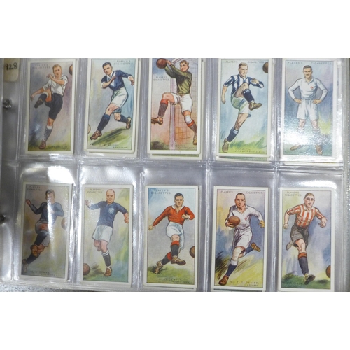 745 - Three albums of cigarette cards and silks including John Players, Ogdens, Kensitas, Gallaher and oth... 