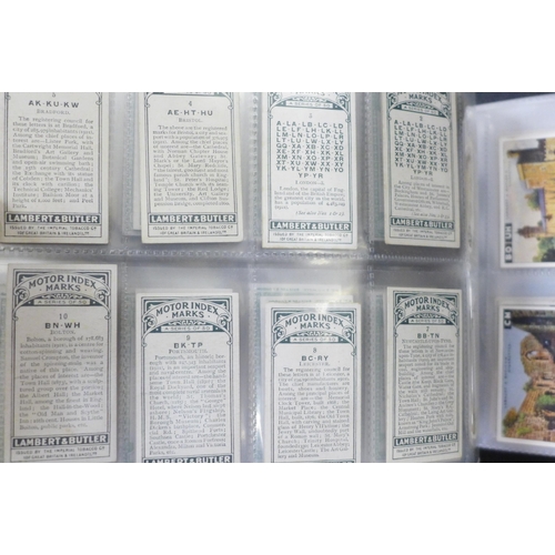 745 - Three albums of cigarette cards and silks including John Players, Ogdens, Kensitas, Gallaher and oth... 