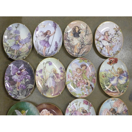 756 - Flower Fairy collectors plates; two Villeroy & Boch, two Wedgwood, one Border and ten Royal Worceste... 