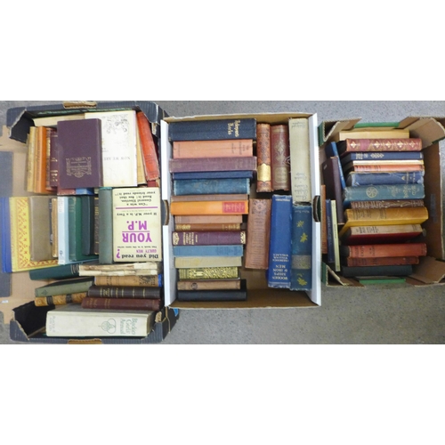 758 - A collection of over eighty 19th and early 20th Century books, including Shakespeare's works, poetic... 