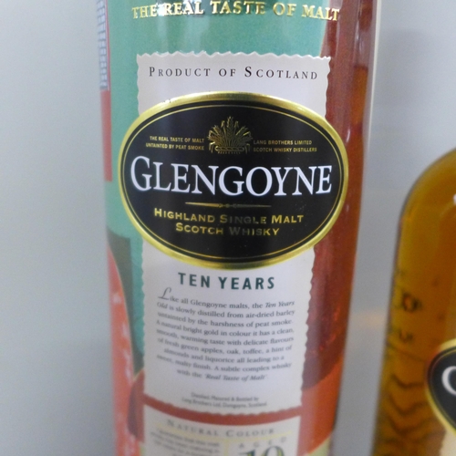 770 - A bottle of Glengoyne Highland Single Malt Scotch Whisky in tin container