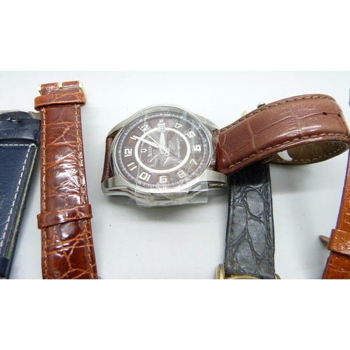 830 - A collection of watches including Bulova and Rotary