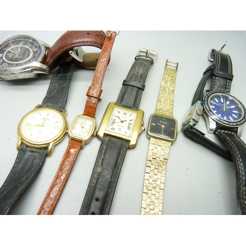 830 - A collection of watches including Bulova and Rotary