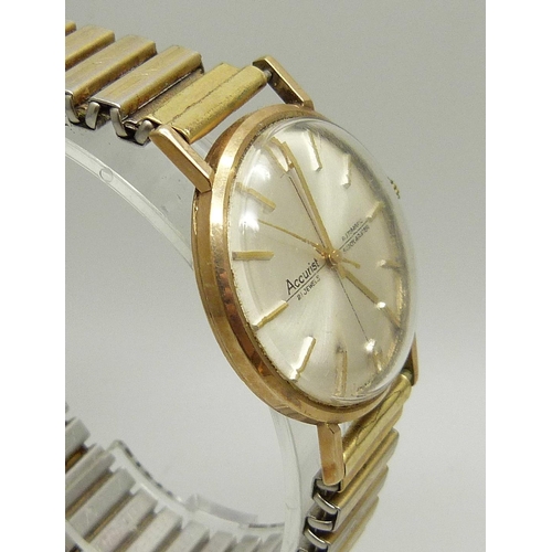 907 - A 9ct gold cased Accurist Automatic wristwatch, 33mm case including crown