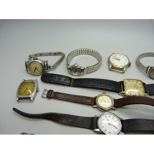 967 - A collection of lady's and gentleman's mechanical wristwatches