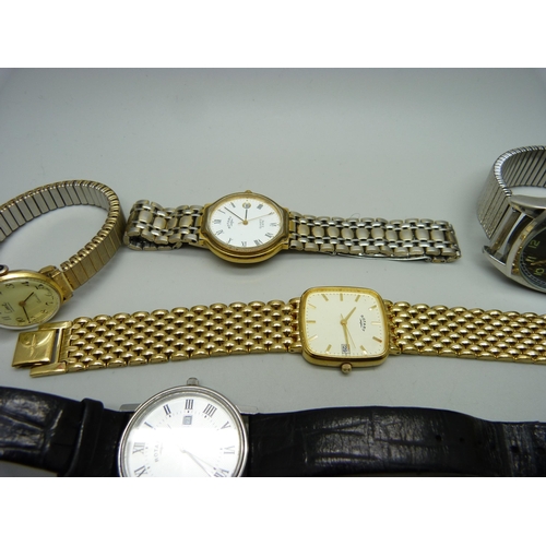 969 - A collection of lady's and gentleman's wristwatches including Limit and Rotary