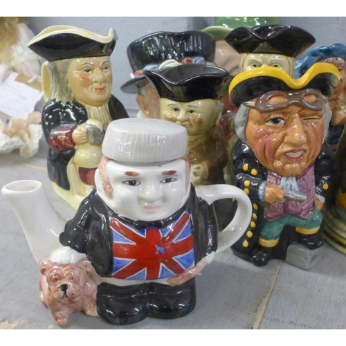 992 - A box of German steins, Toby jugs, character jugs including Beswick **PLEASE NOTE THIS LOT IS NOT EL... 