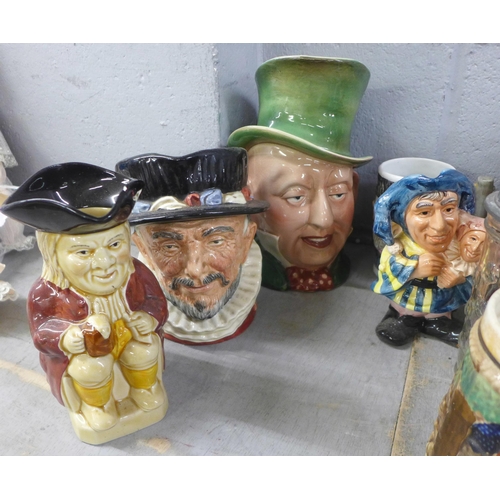 992 - A box of German steins, Toby jugs, character jugs including Beswick **PLEASE NOTE THIS LOT IS NOT EL... 