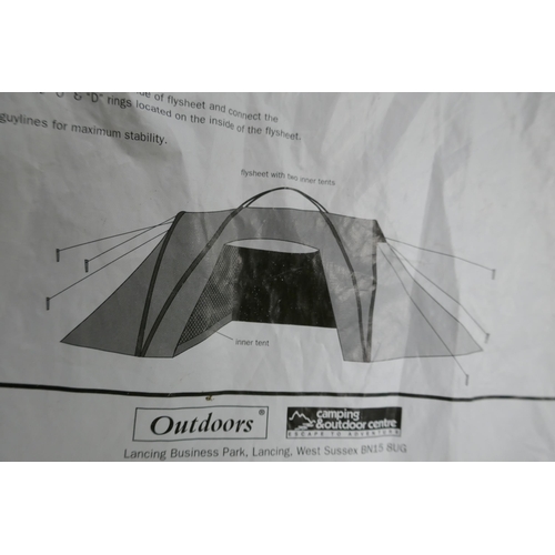 2349 - A Outdoors four person tent - complete in carry bag