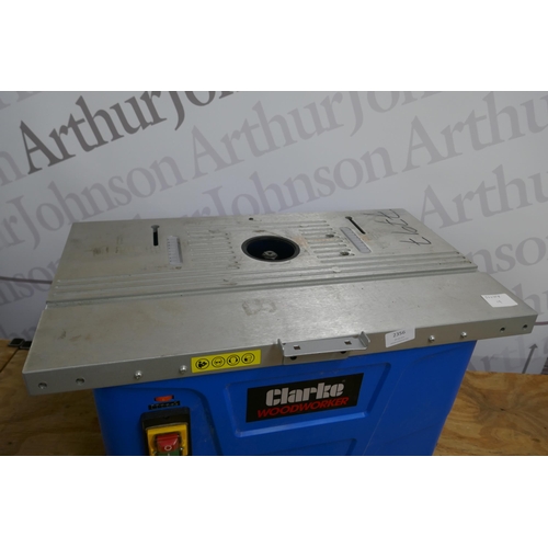 2356 - A Clarke Woodworker CBTSR 1500w router table (7797) * this lot is subject to VAT - sold as scrap