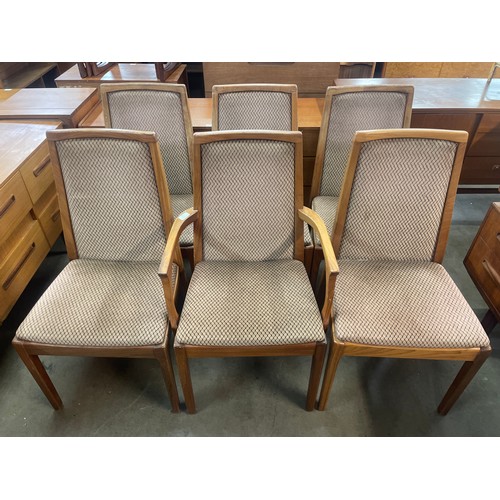 65 - A set of six Nathan teak dining chairs