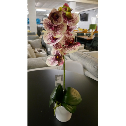 1339 - A single stem artificial Orchid, H 60cms (51237907)   #