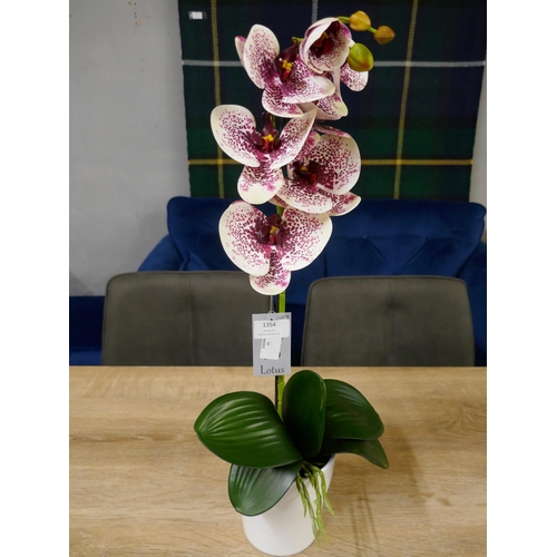 1354 - A single stem artificial Orchid, H 60cms (51237907)   #