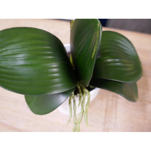 1354 - A single stem artificial Orchid, H 60cms (51237907)   #