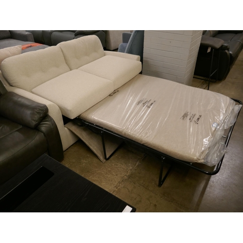 1366 - An Oatmeal fabric two seater sofa bed