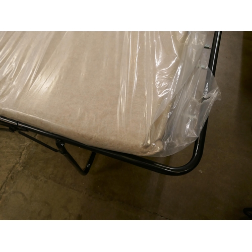 1366 - An Oatmeal fabric two seater sofa bed