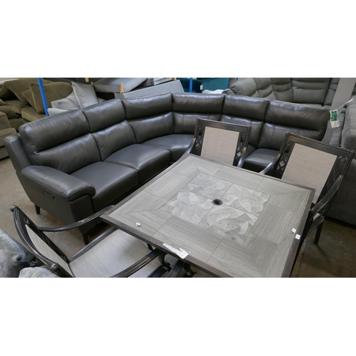 1431 - Grace Grey Leather Corner power Recliner, Original RRP £1458.33 + VAT (4202-18) *This lot is subject... 