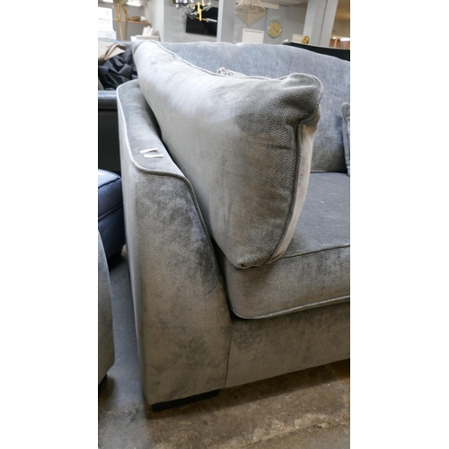 1432 - Barker and Stonehouse pewter three seater sofa and loveseat RRP £2428