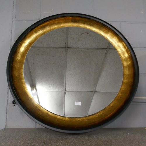 1449 - A circular USB chargeable illuminated wall mirror