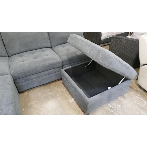 1454 - Tisdale 6 piece Dark Grey Sofa, Original RRP £1249.99 + VAT (4202-39) *This lot is subject to VAT