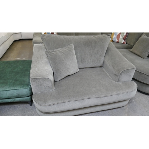 1455 - Barker and Stonehouse Novak Fern corner sofa and loveseat - some hidden fraying to some seat cushion... 