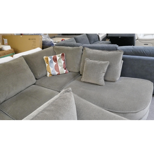 1455 - Barker and Stonehouse Novak Fern corner sofa and loveseat - some hidden fraying to some seat cushion... 