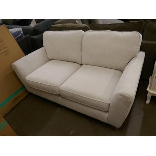 1459 - A White Fabric Two Seater Sofa