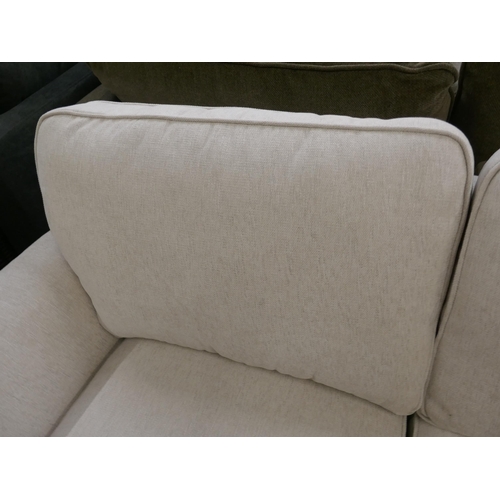 1459 - A White Fabric Two Seater Sofa