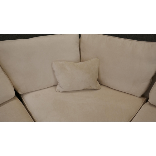 1463 - Barker and Stonehouse light mink corner sofa RRP £3295