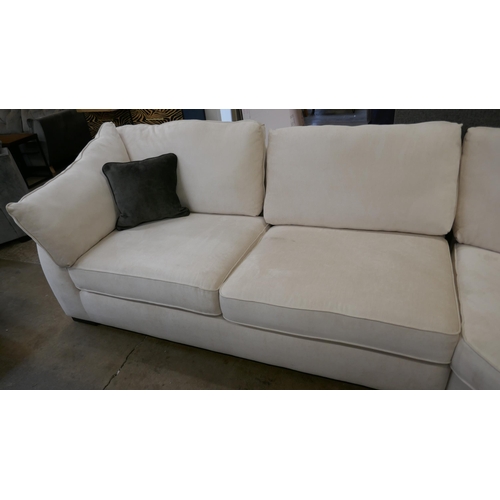 1463 - Barker and Stonehouse light mink corner sofa RRP £3295