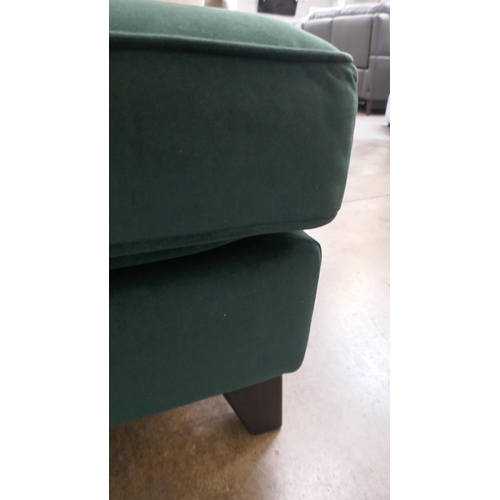 1466 - Forest green velvet footstool