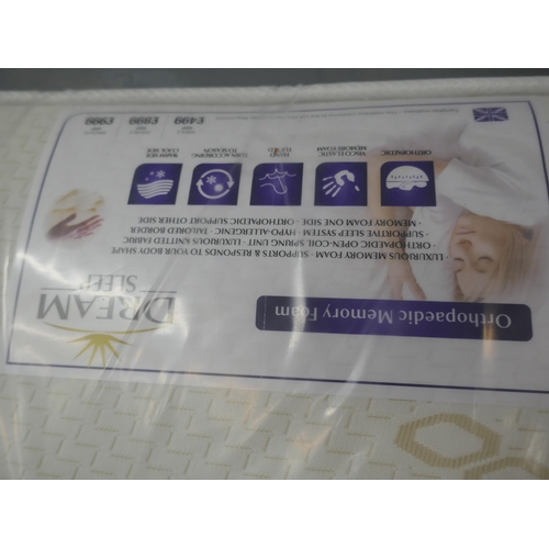 1476 - An orthopaedic memory foam double mattress