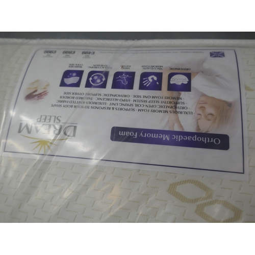 1477 - An orthopaedic memory foam double mattress