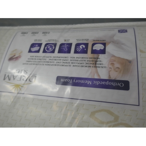 1478 - An orthopaedic memory foam double mattress