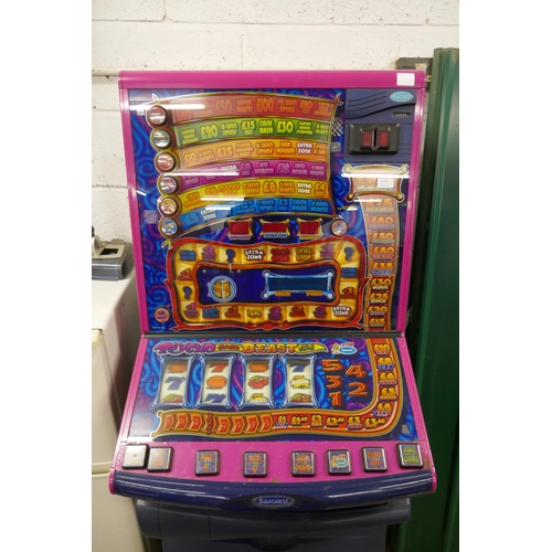 2152 - A Barcrest Psycho Beast Cash Club £100 jackpot fruit machine with power cable and instruction bookle... 